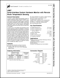 LM87CIMT Datasheet