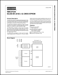 NMC27C64NE200 Datasheet