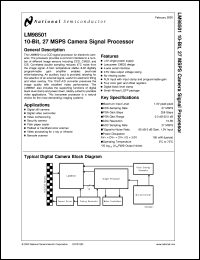 LM98501CCVBH Datasheet