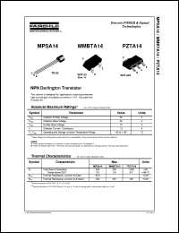 PZTA14 Datasheet