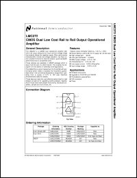 LMC272CMMX Datasheet