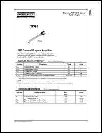 TIS93 Datasheet