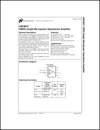 LMC6041AIMX Datasheet
