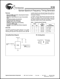 W166 Datasheet