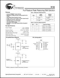 W182 Datasheet