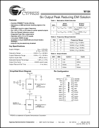 W184 Datasheet