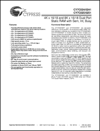 CY7C0251-15AI Datasheet