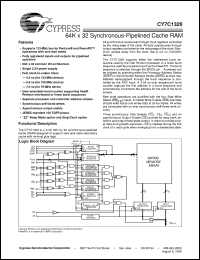 CY7C1329-133AC Datasheet