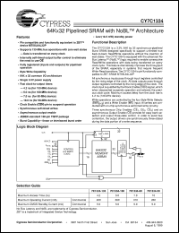 CY7C1334-80AC Datasheet