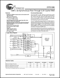 CY7C1338-117AC Datasheet
