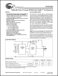 CY7C1351-66AC Datasheet