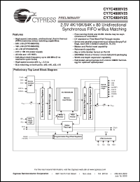 CY7C4804V25-166 Datasheet