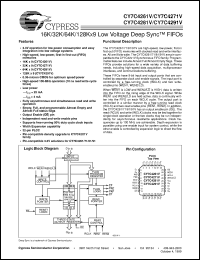 CY7C4261V-15JC Datasheet