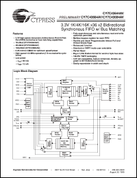 CY7C43644-7AC Datasheet