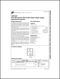 LMC6442AIMMX Datasheet