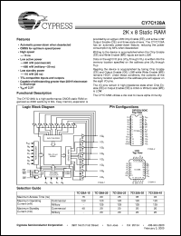 CY7C128A-45DMB Datasheet