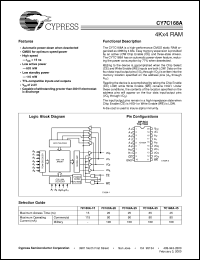 CY7C168A-25VCT Datasheet