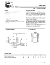 CY7C167A-20VCT Datasheet
