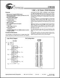 CYM1836PZ-45C Datasheet