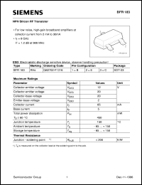 BFR183 Datasheet