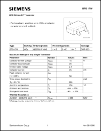 BFS17W Datasheet