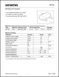 BFT92 Datasheet