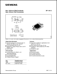 BP104S Datasheet