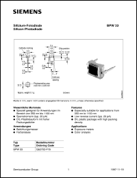 BPW33 Datasheet