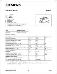 BSM151 Datasheet