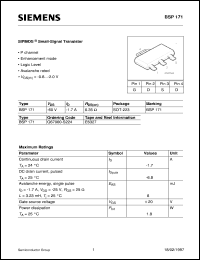 BSP171 Datasheet