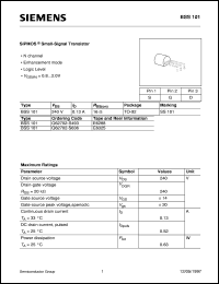 BSS101 Datasheet
