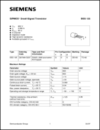 BSS135 Datasheet