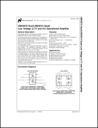 LMC6572BIMMX Datasheet