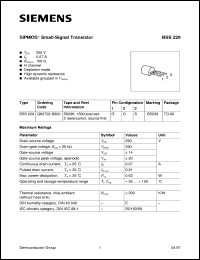 BSS229 Datasheet