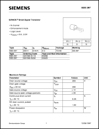 BSS297 Datasheet