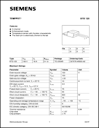 BTS120 Datasheet