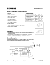 BTS141 Datasheet