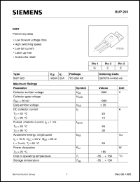 BUP203 Datasheet