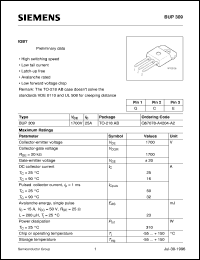 BUP309 Datasheet