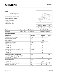 BUP314 Datasheet
