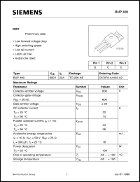 BUP400 Datasheet