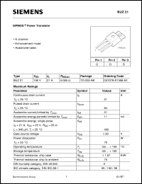BUZ21 Datasheet