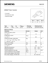 BUZ272 Datasheet