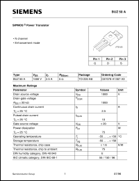 BUZ50A Datasheet