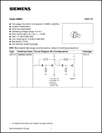 CGY21 Datasheet