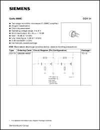 CGY31 Datasheet