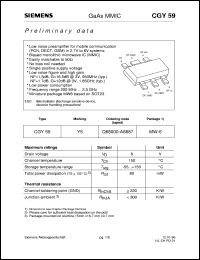 CGY59 Datasheet