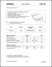 CGY62 Datasheet
