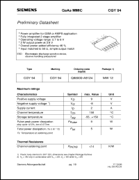 CGY94 Datasheet