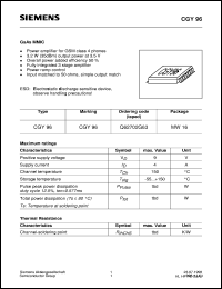 CGY96 Datasheet